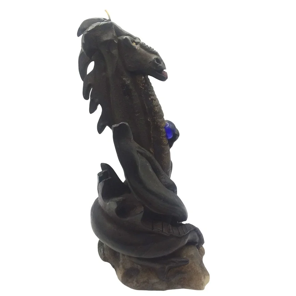 Northern Lights Signed Dragon Candle Gothic Winged‎ 9